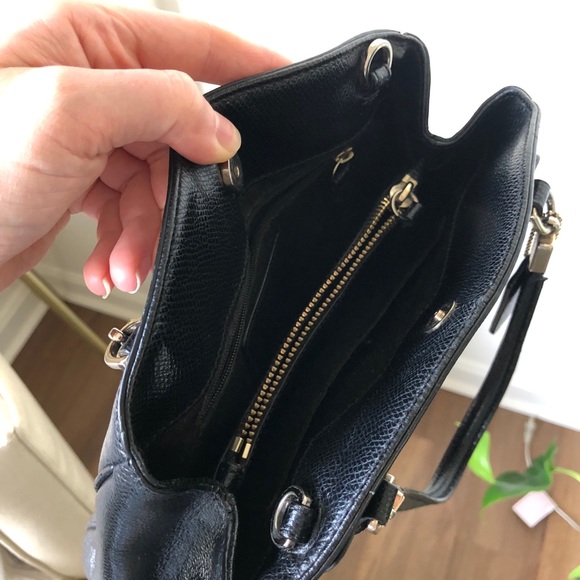 Coach Black Leather Handbag - Picture 5 of 9